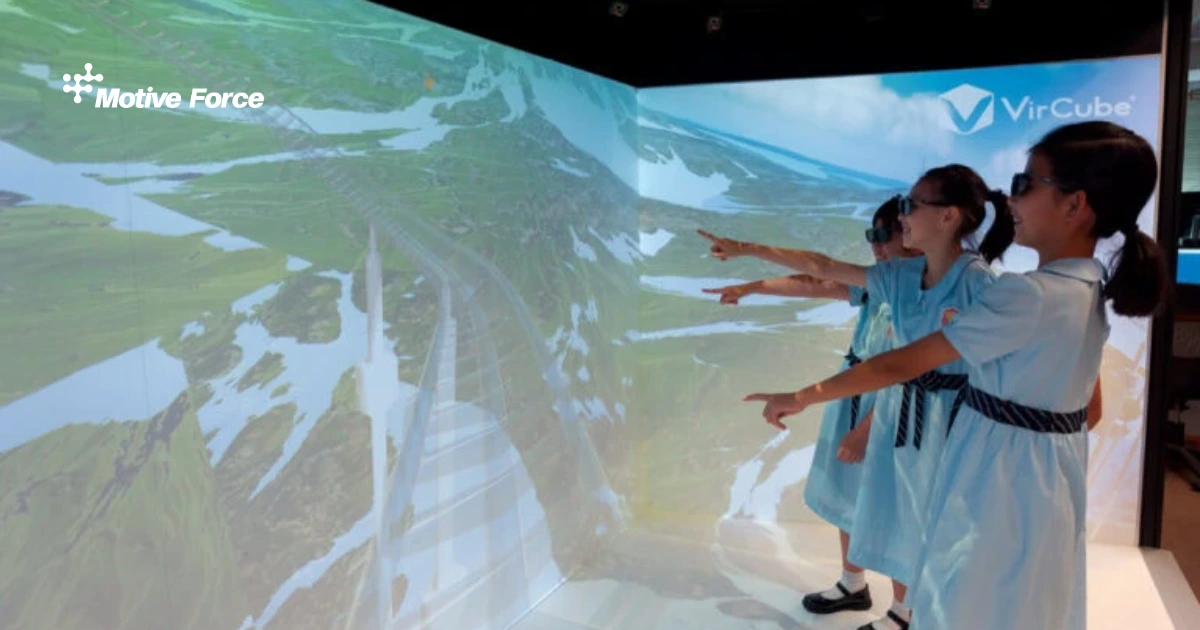 VR CAVE immersive virtual reality system promotes innovation in the education industry