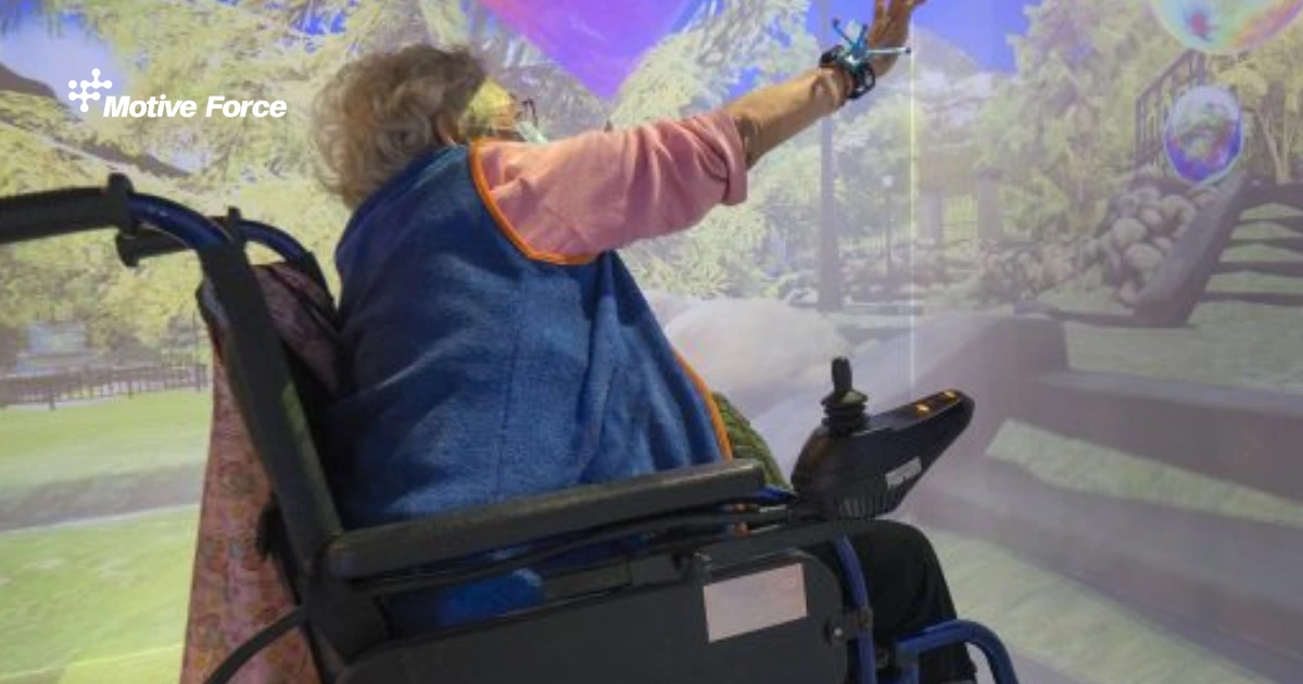 Immersive virtual reality technology allows the elderly to regain their youthful journey