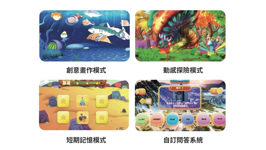 MagicFLOOR AI includes interactive creative paintings, adventure interactions, short-term memory games, motor response training, etc. , and supports upper and lower limb muscle training. Allowing various institutions to immediately start classes, activities or rehabilitation training.
